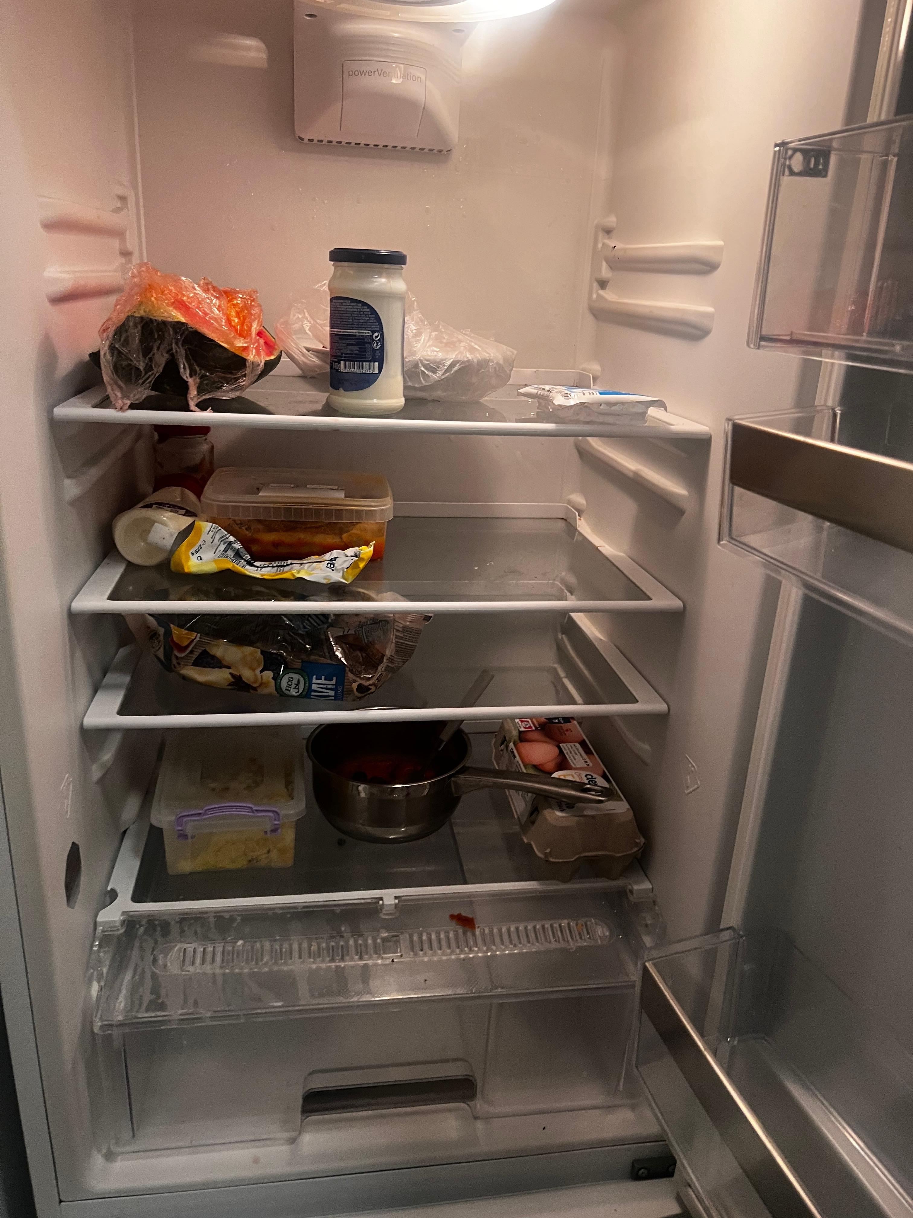 Inside of the refrigerator