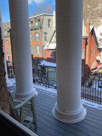 Balcony overlooking Broadway