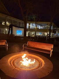 Bonfire and movie