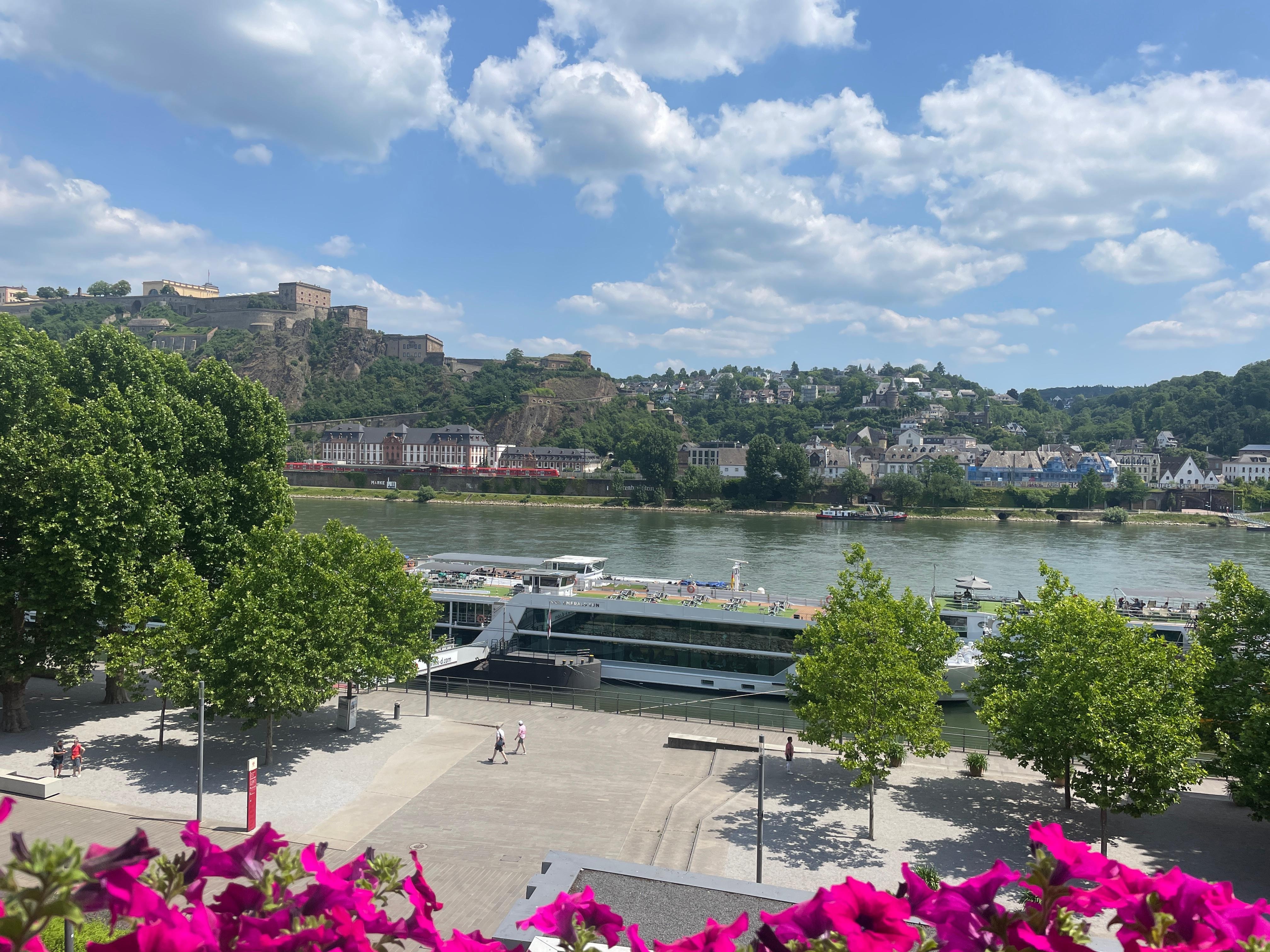 Vue de la chambre sur le Rhin