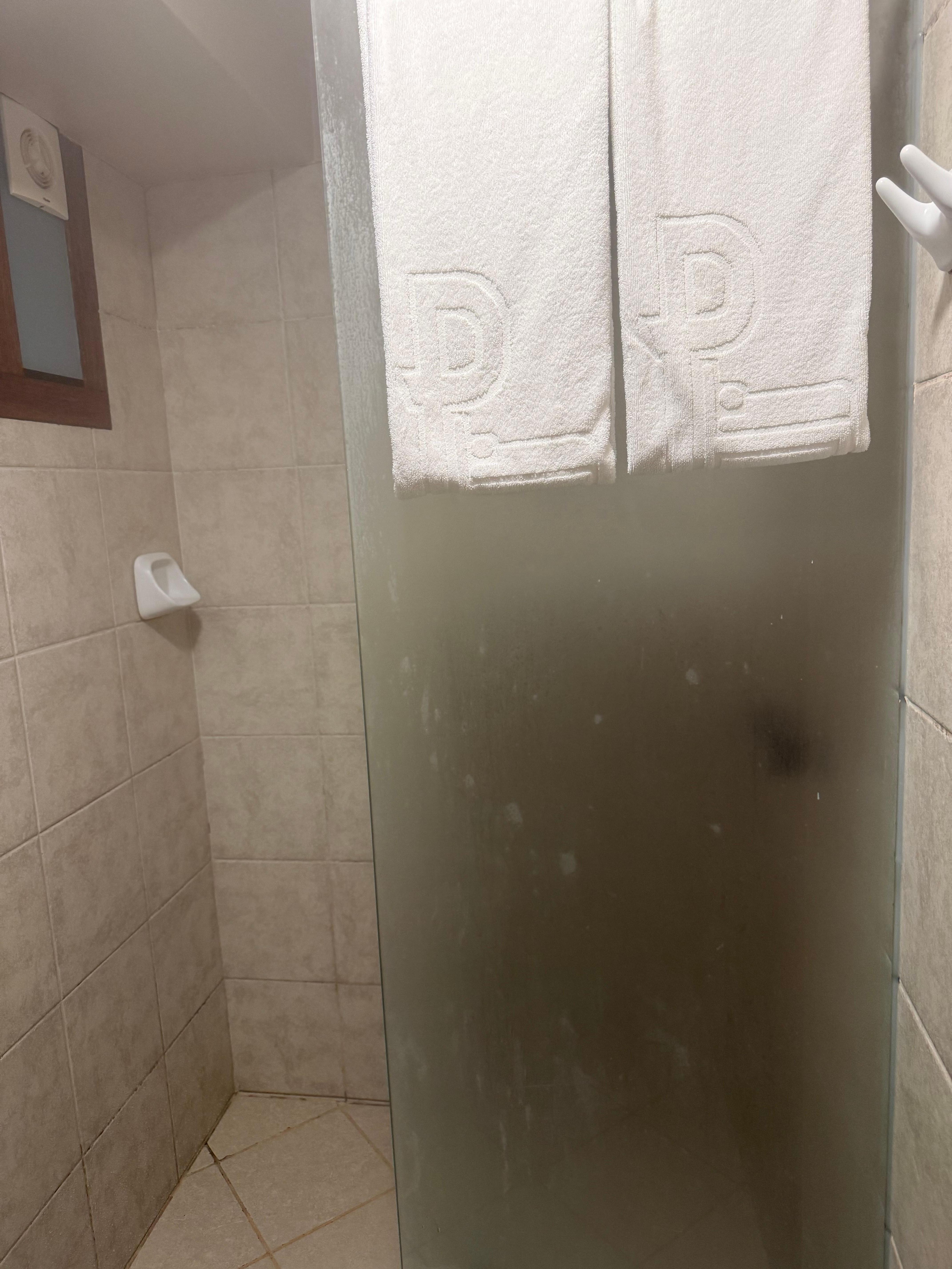 Water was so hot, that my room was nice and steamy! 