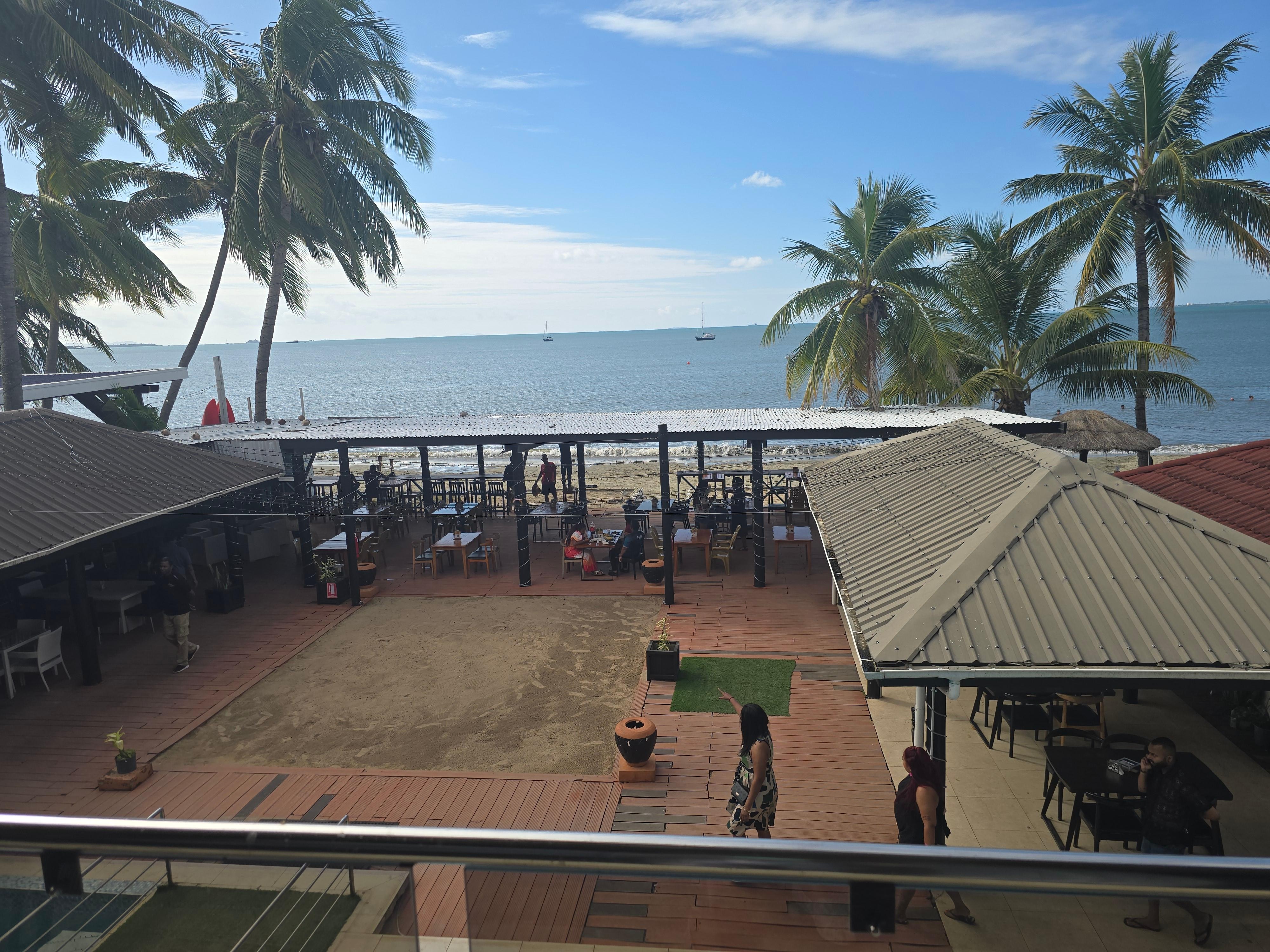 View from my deluxe ocean view suite