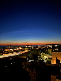 Balcony view at night