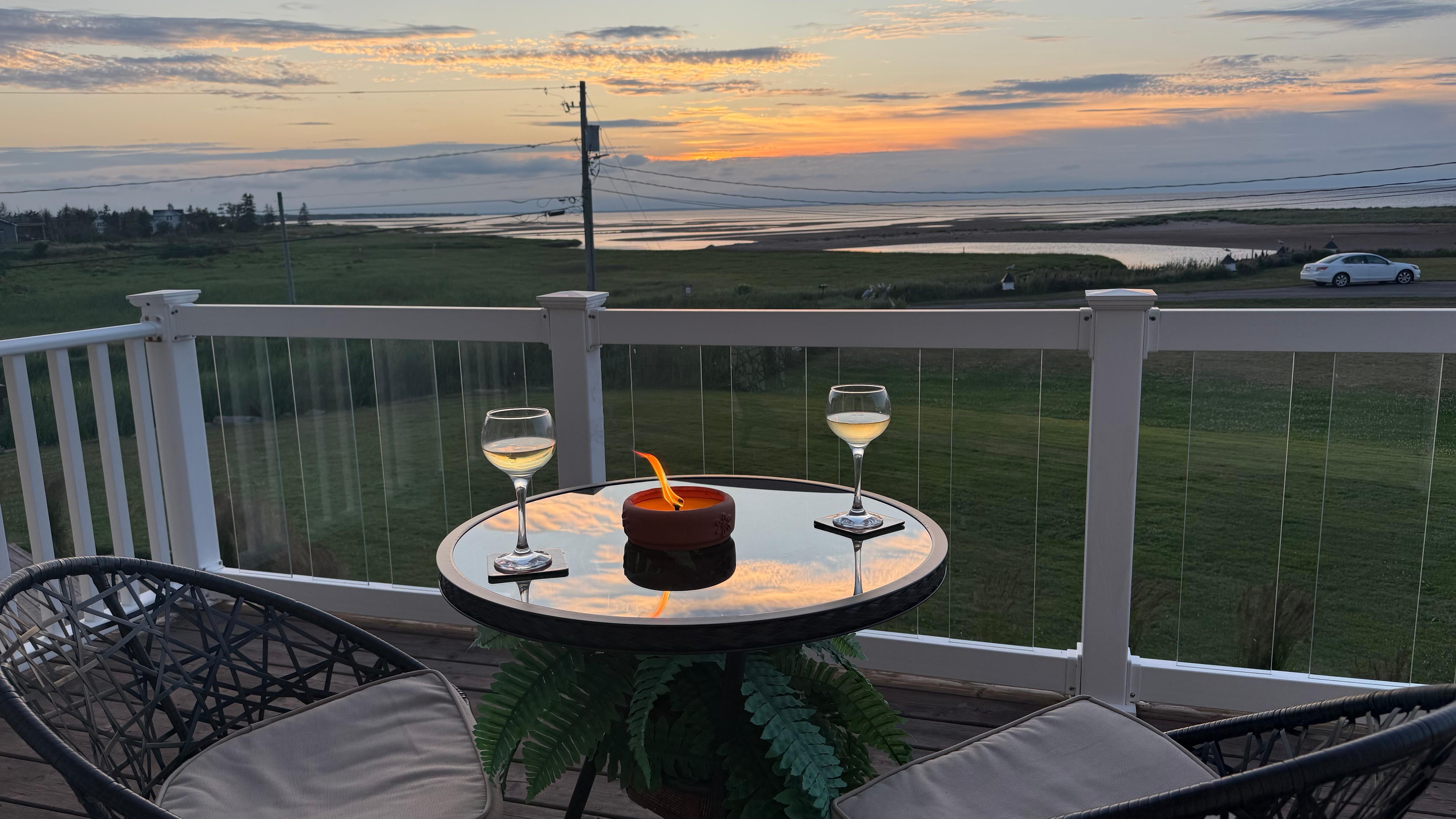 Every evening this was our view at our supper.