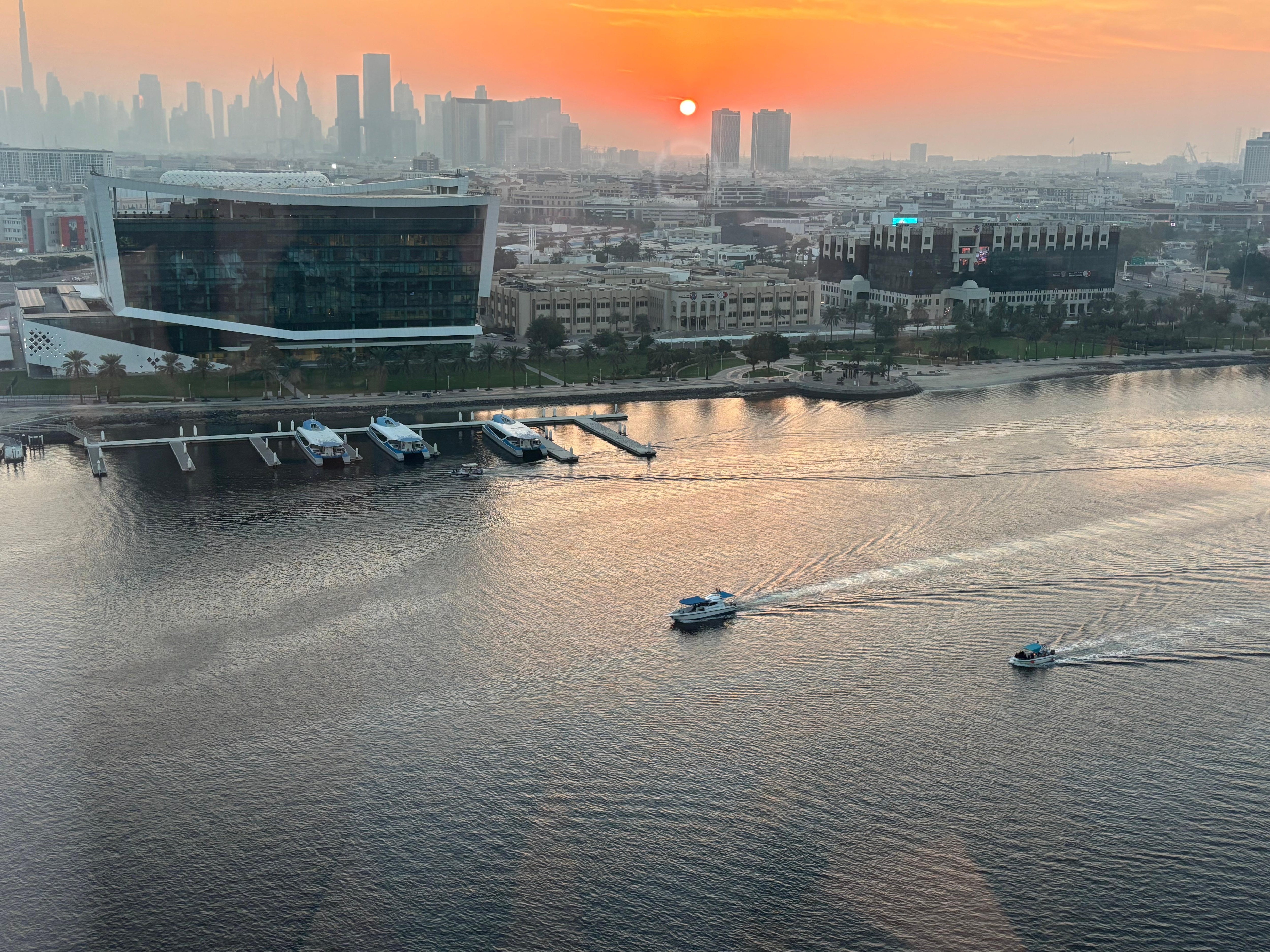 Sunset over the creek