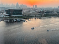 Sunset over the creek