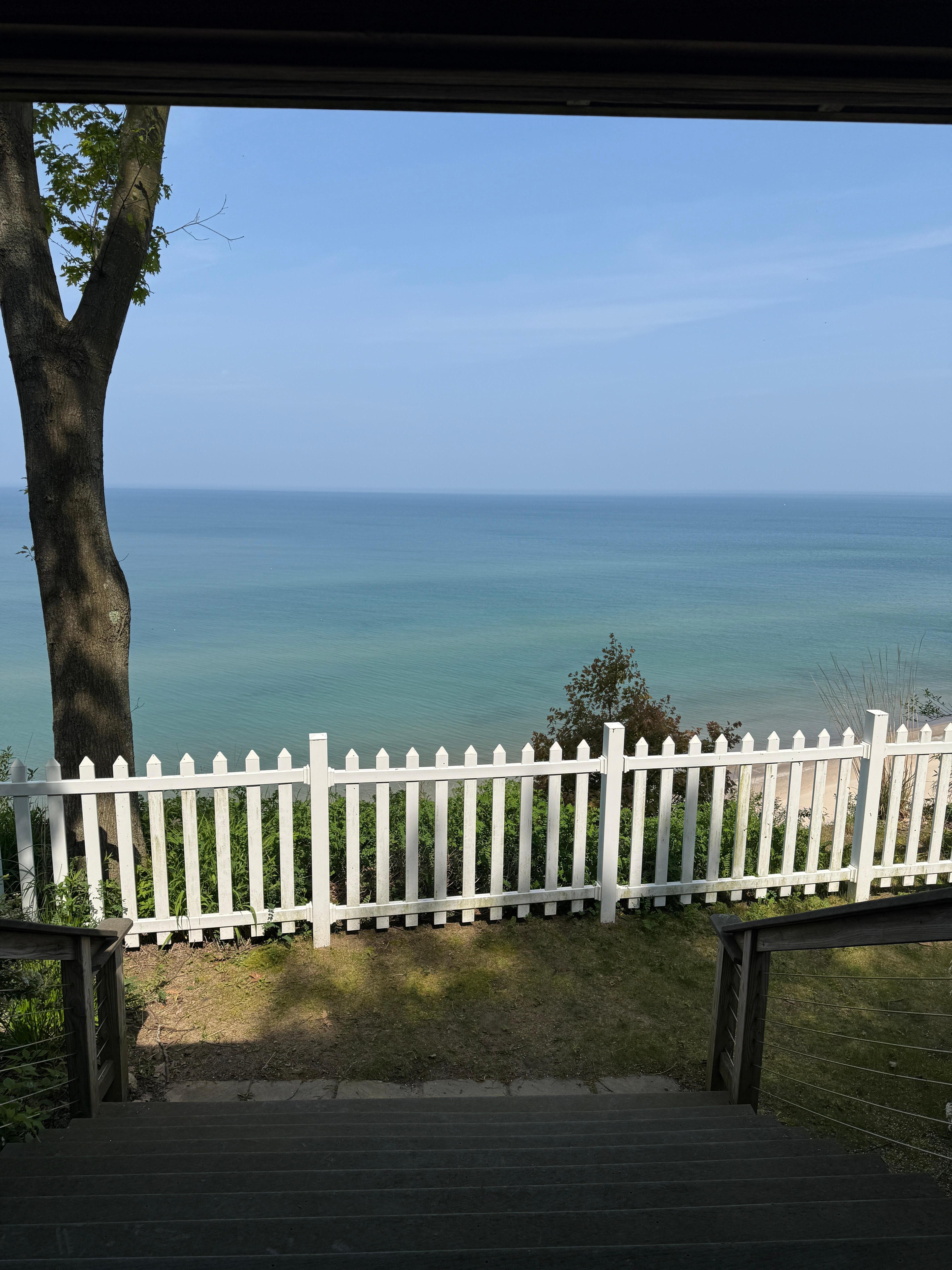 Gorgeous views of Lake Michigan from the porch!