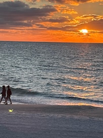 Gorgeous sunsets every night from our chairs on the balcony