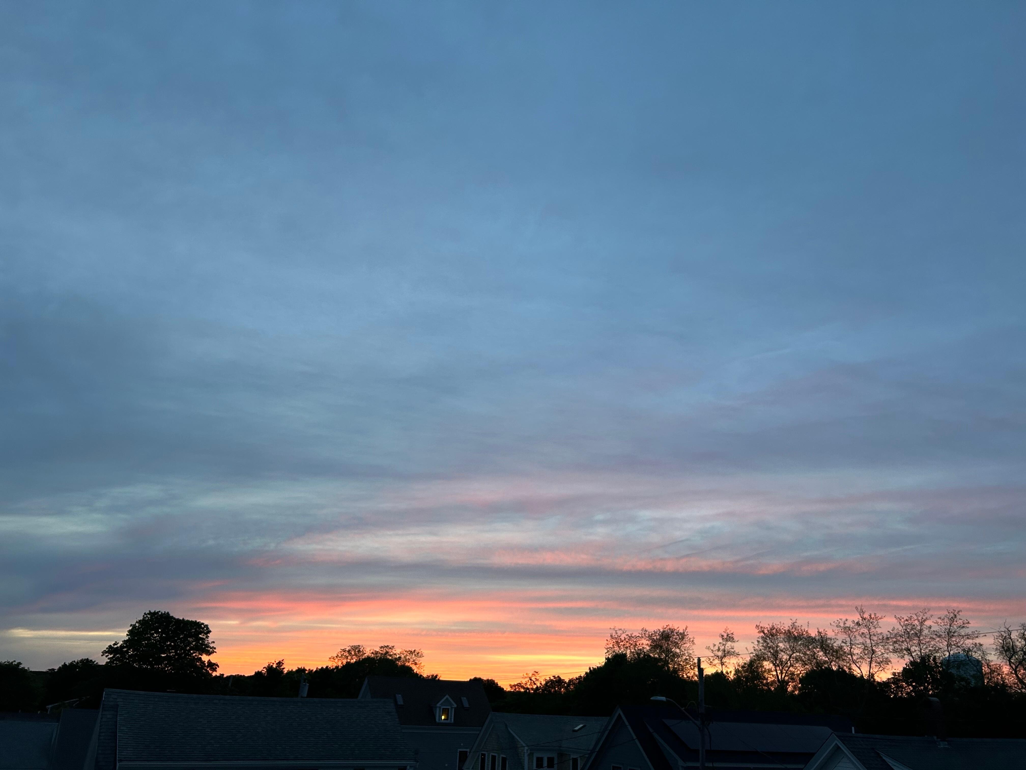 Sunset from the deck. 