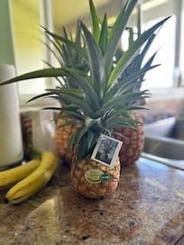 The BEST food on Kauai - The Kauai sugarloaf gold Pineapples. YUM.