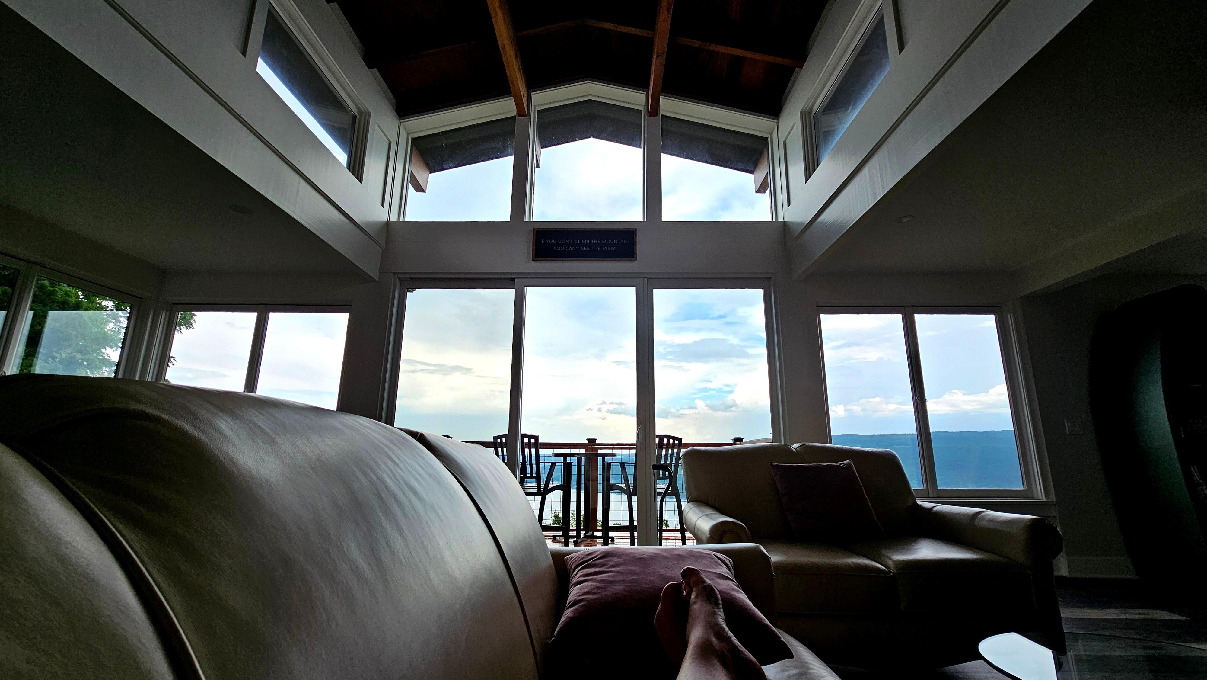 View from the living room couch