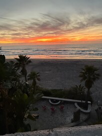 Sunset view at night