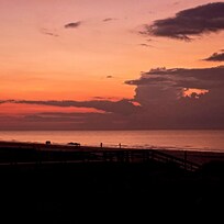 Sunrise from the balcony