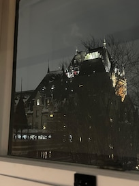 View of the Frontenac out the window