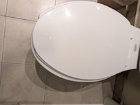 Not even the toilet seat was installed correctly.