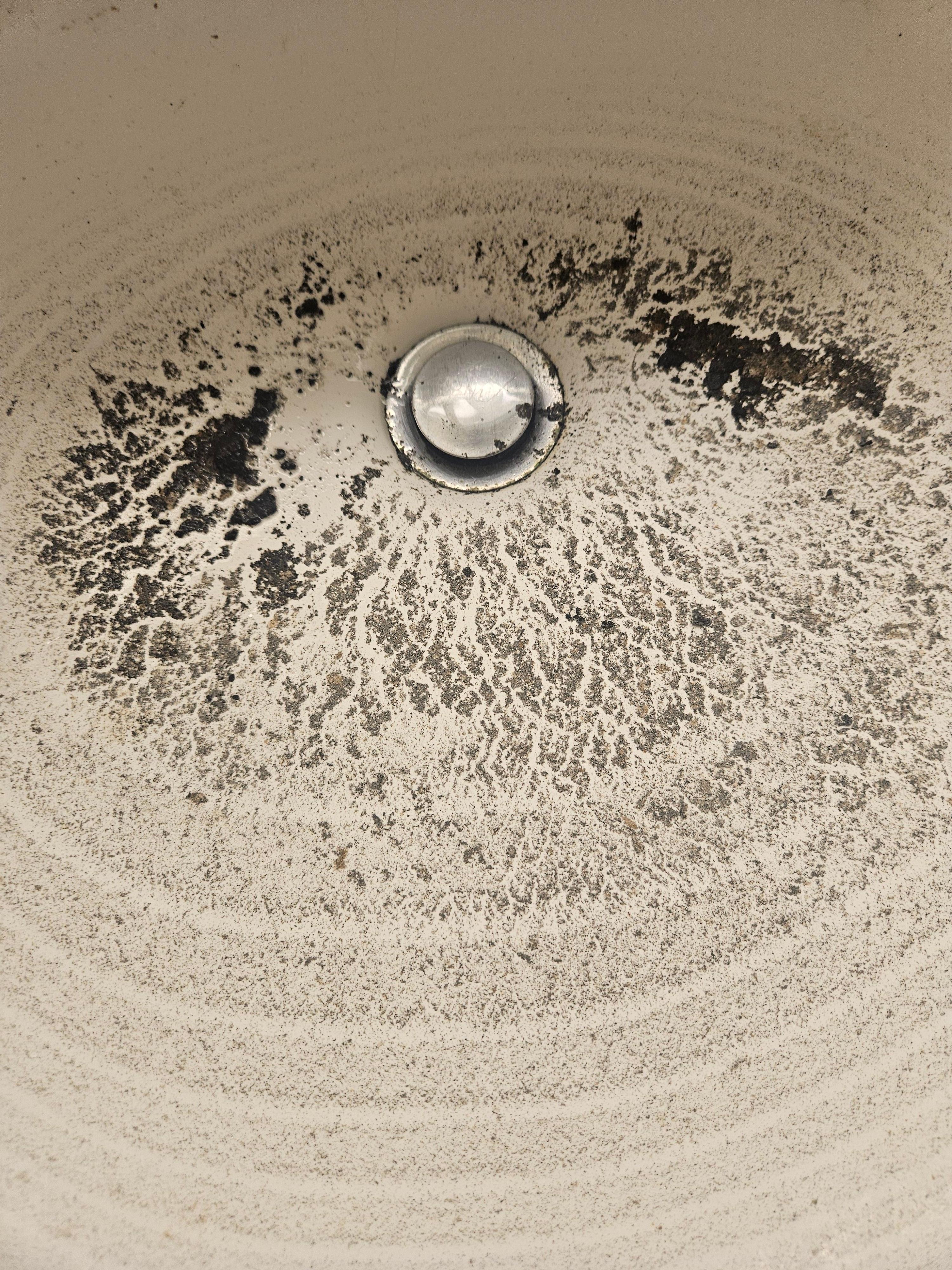 Backed up sink. Never fixed or cleaned.