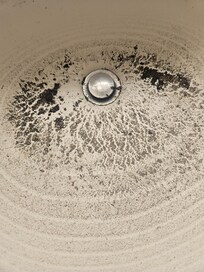 Backed up sink. Never fixed or cleaned.