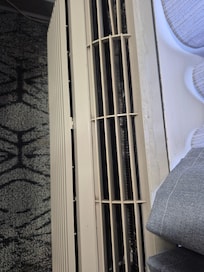 Dirt and disgusting heater/air conditioner.