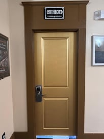 Bathroom door