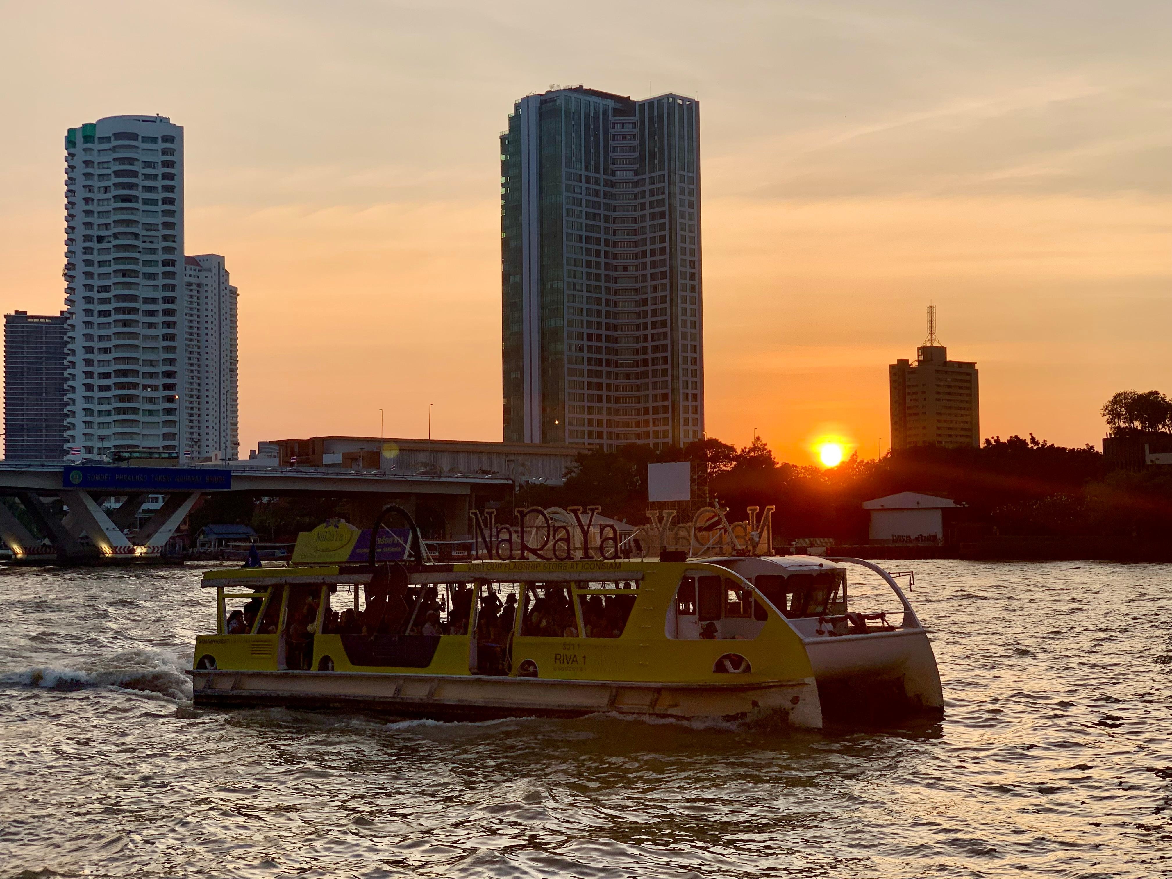 Sunset from river view room