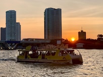 Sunset from river view room