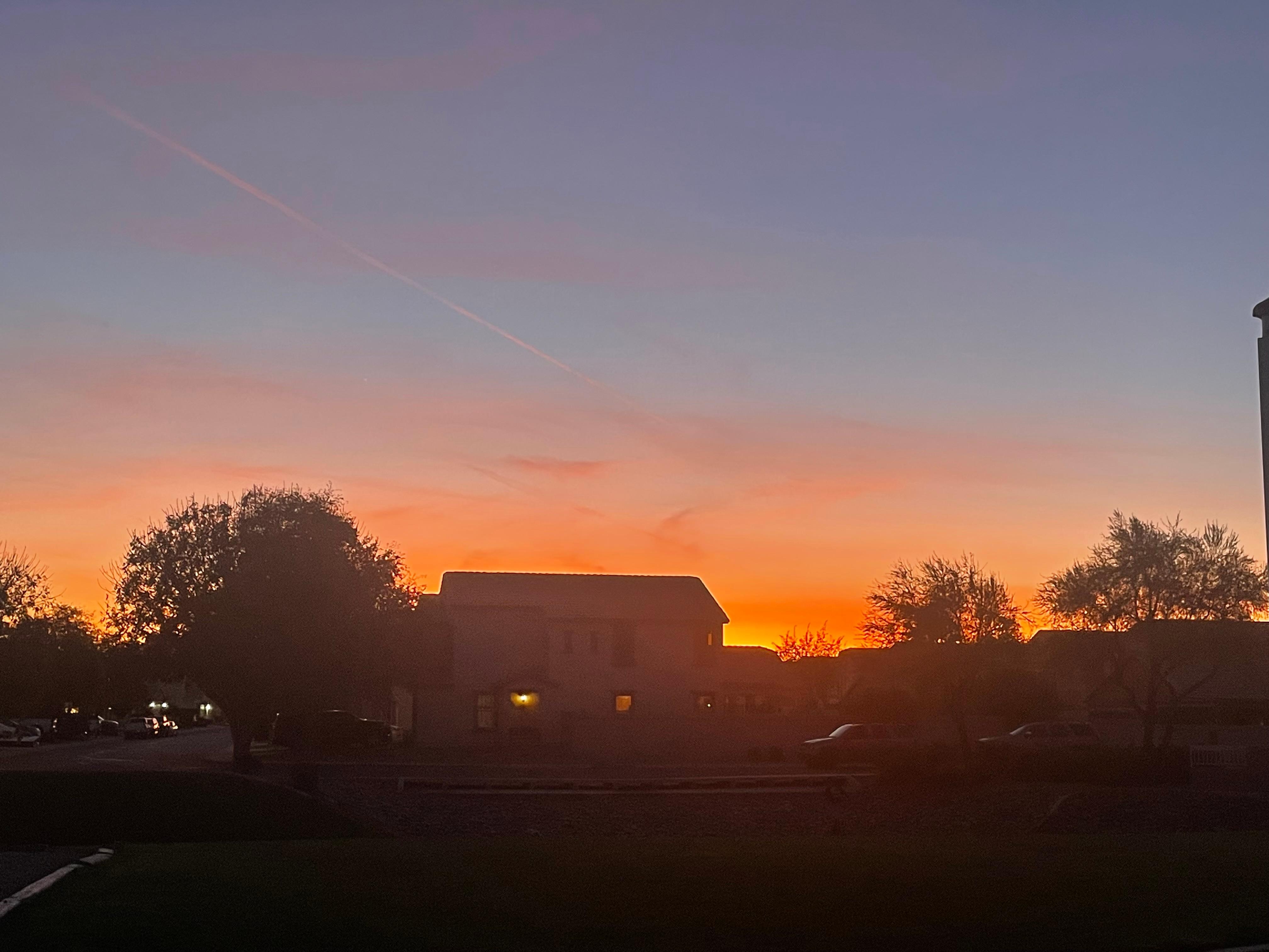 Neinborhood at sunset