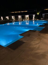 One of the three pools included in the accommodation