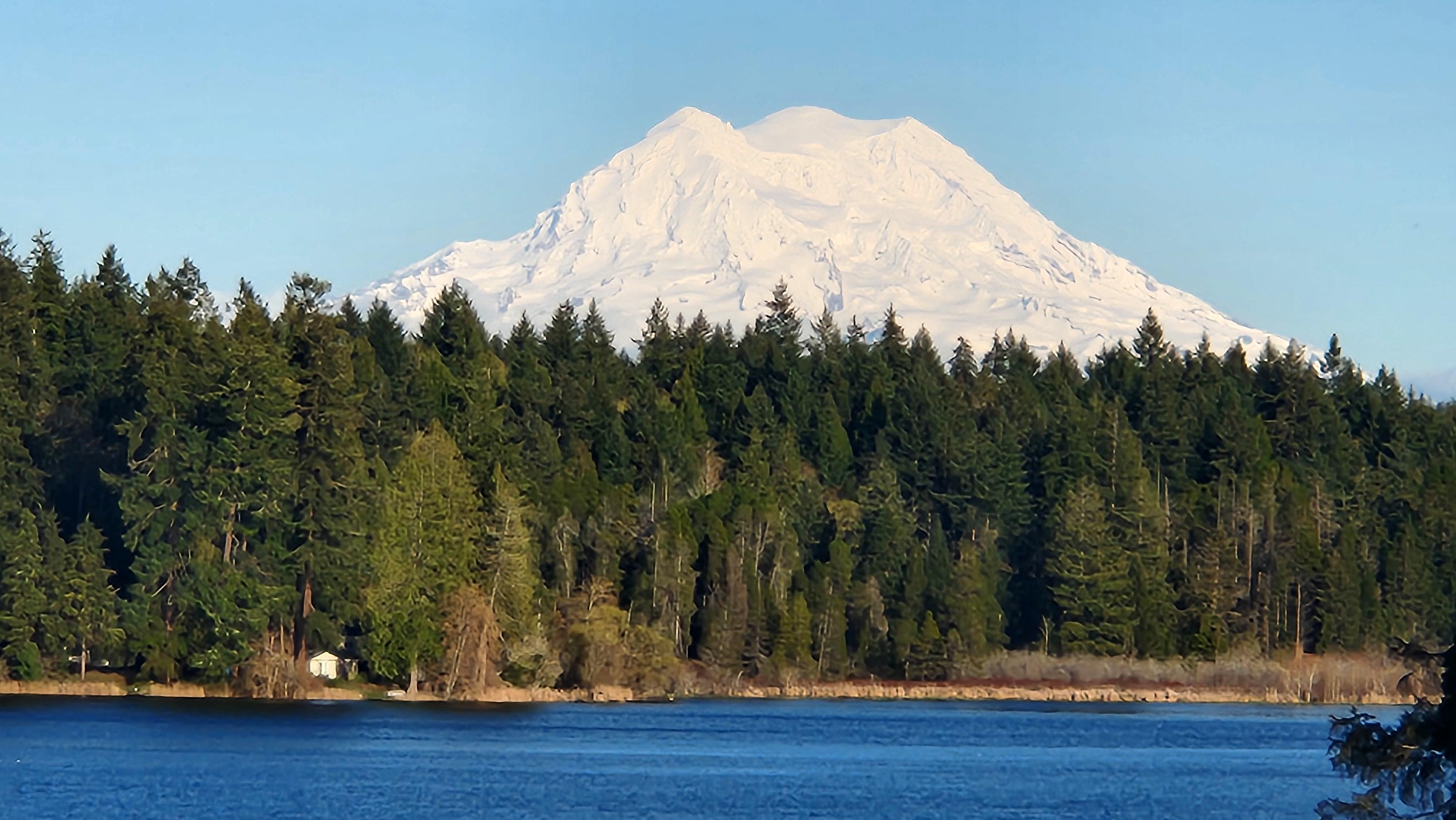 Zoomed in on Mt. Rainier