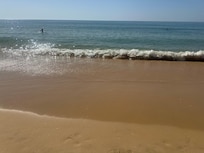 Beach area below hotel