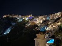 View from Hotel Keti balcony during the night