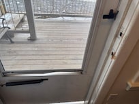 Busted door and lock