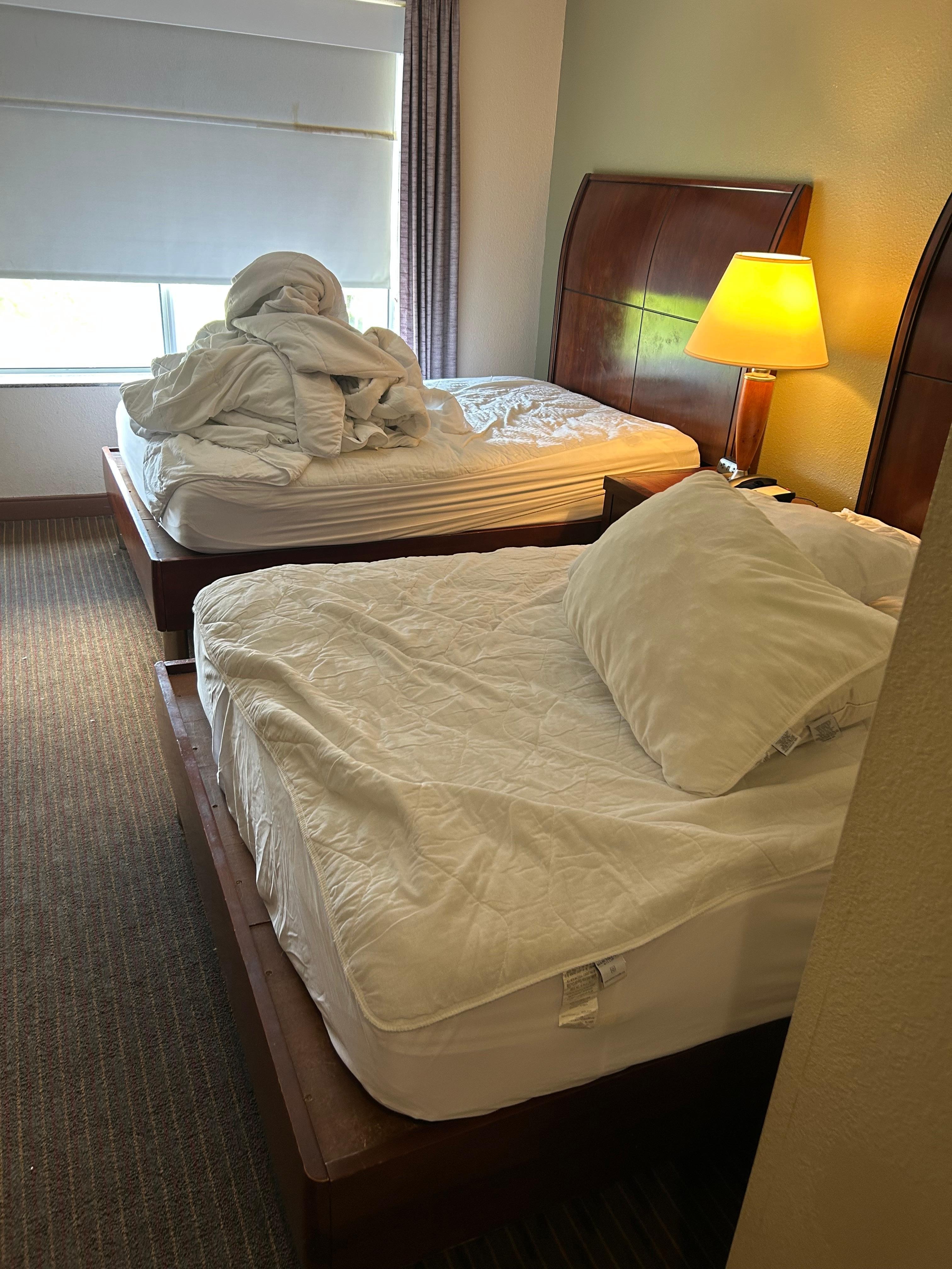 Beds not made