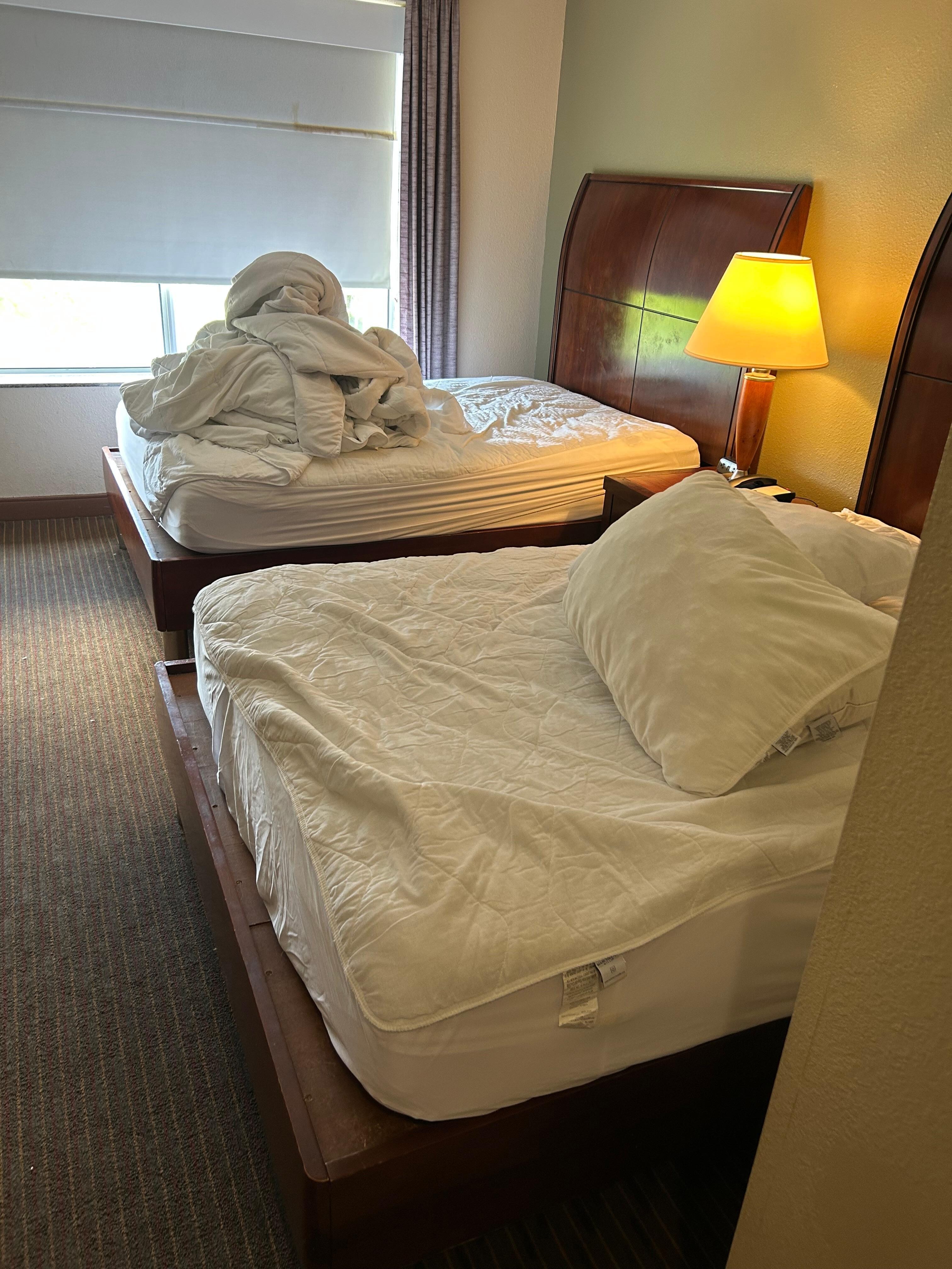 Beds not made