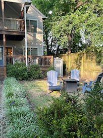 Backyard of the house