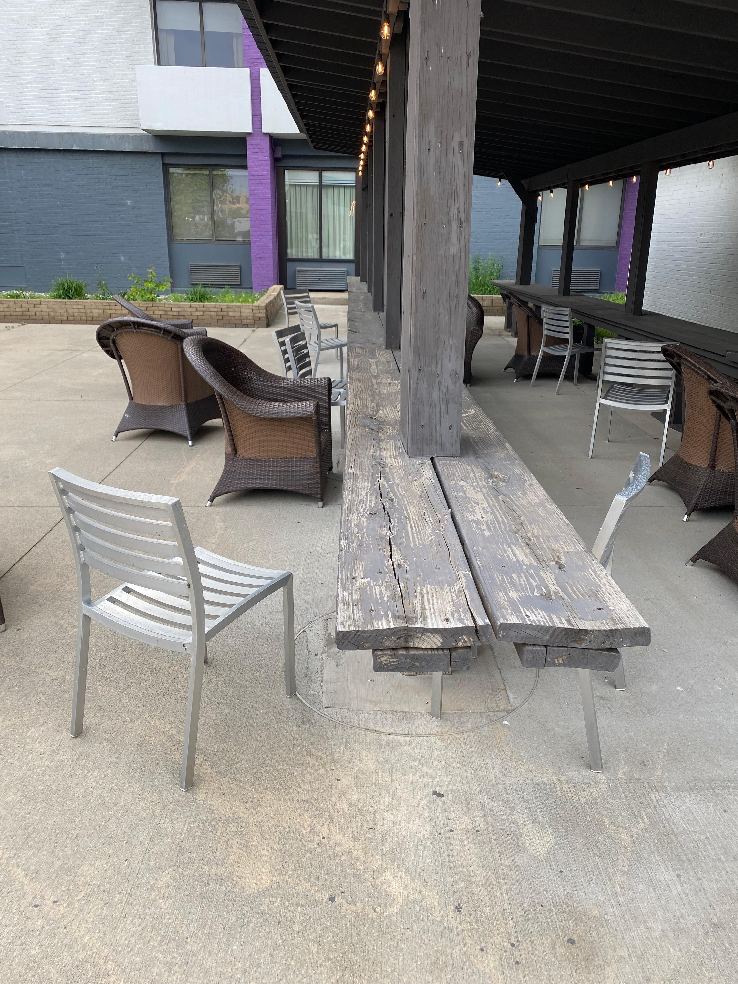 Outdoor area was not like the hotel's pictures.