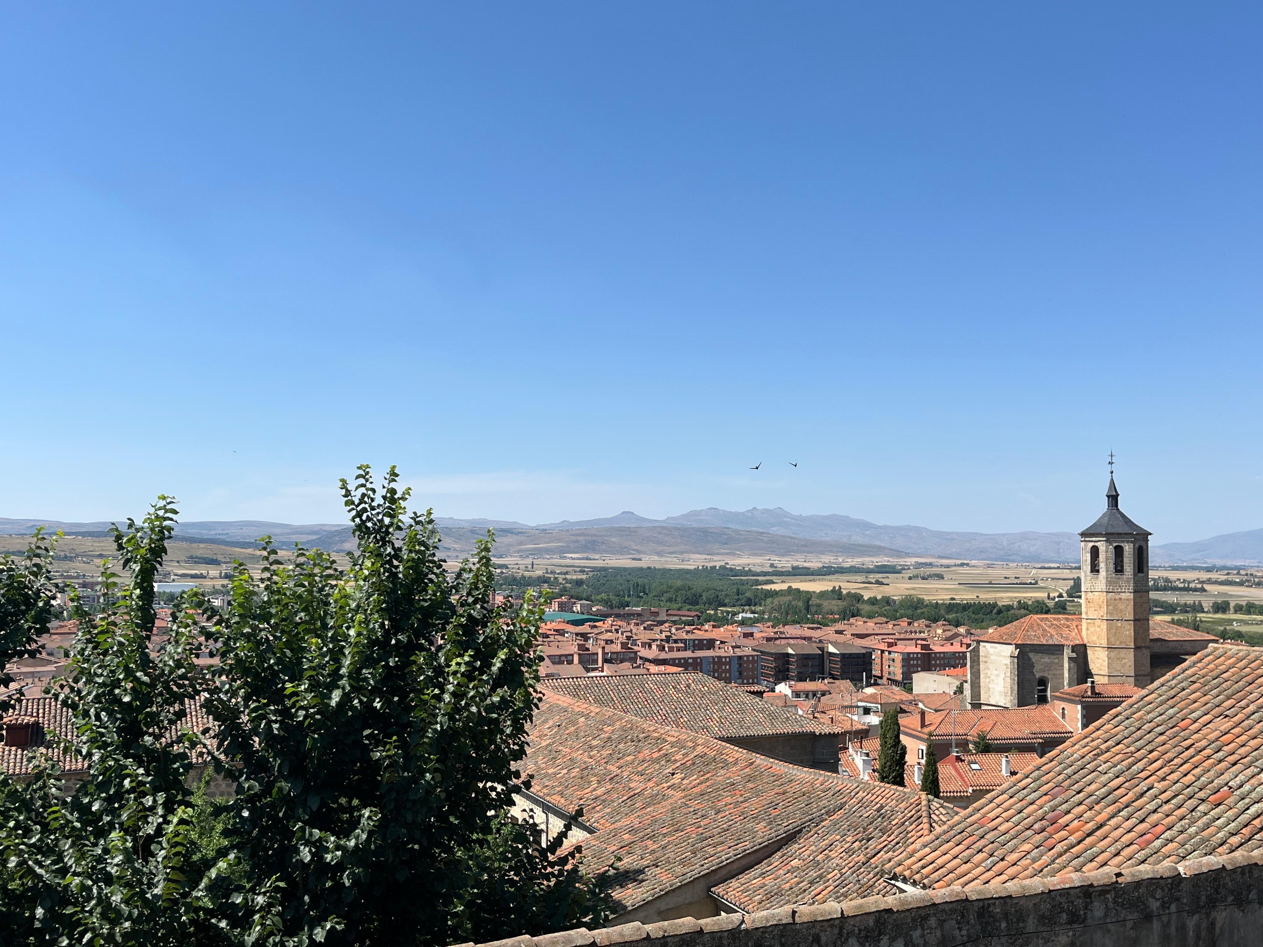 View west from walls