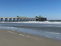 The pier from the beach.