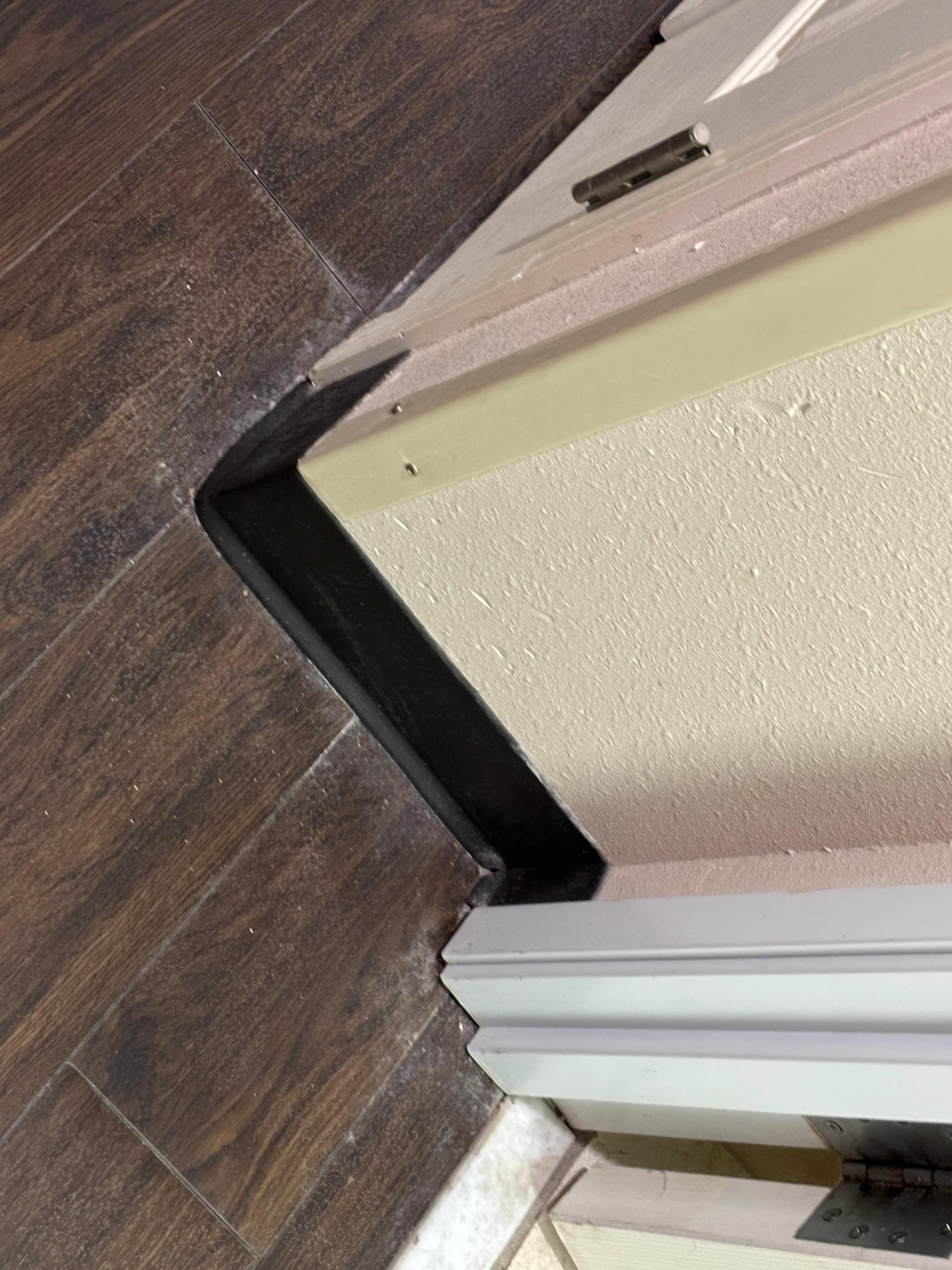 Dirty floor/baseboard 