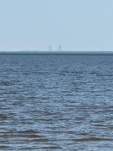 view of the Mackinac Bridge