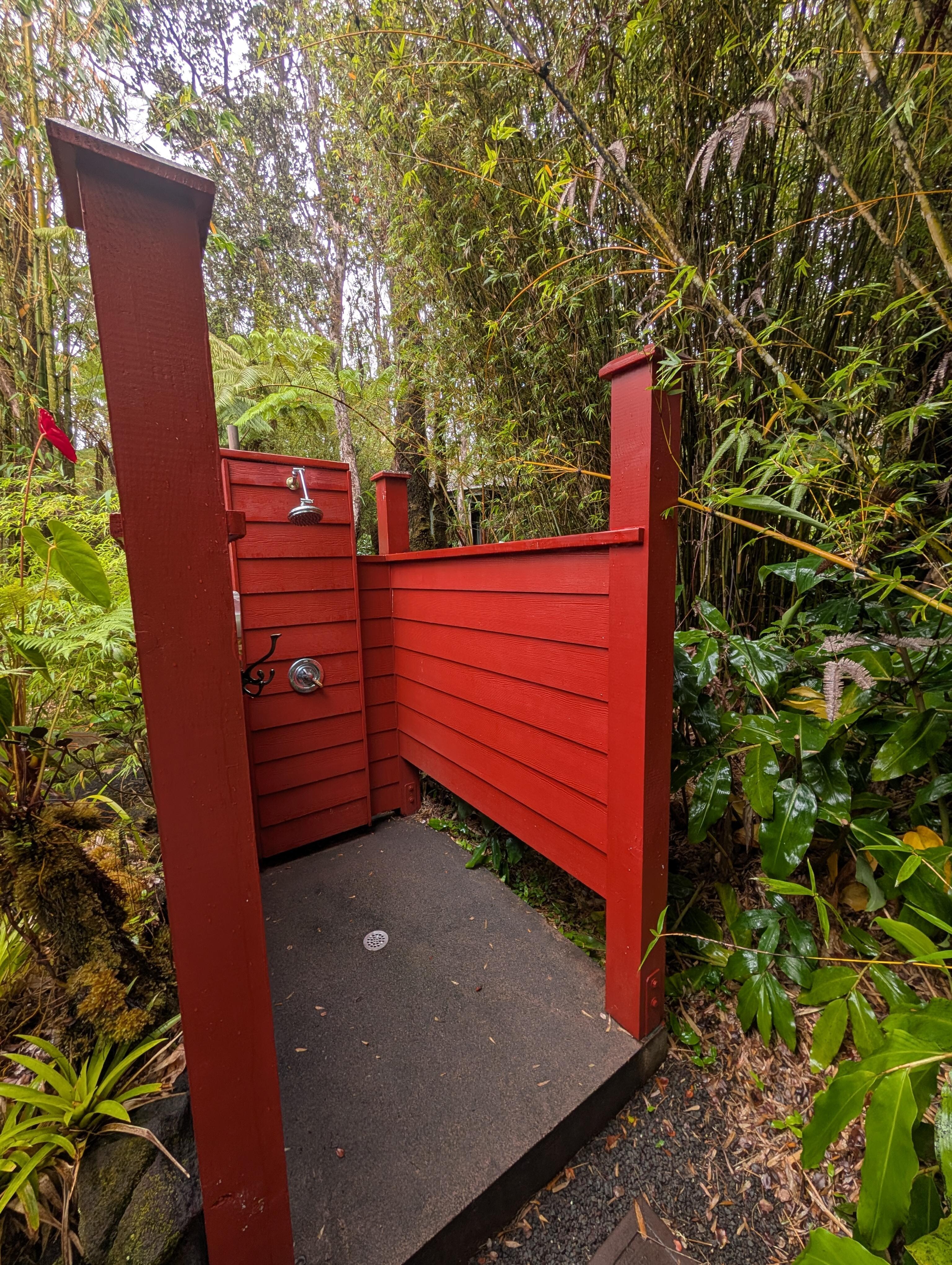 The outdoor shower is not to be missed.