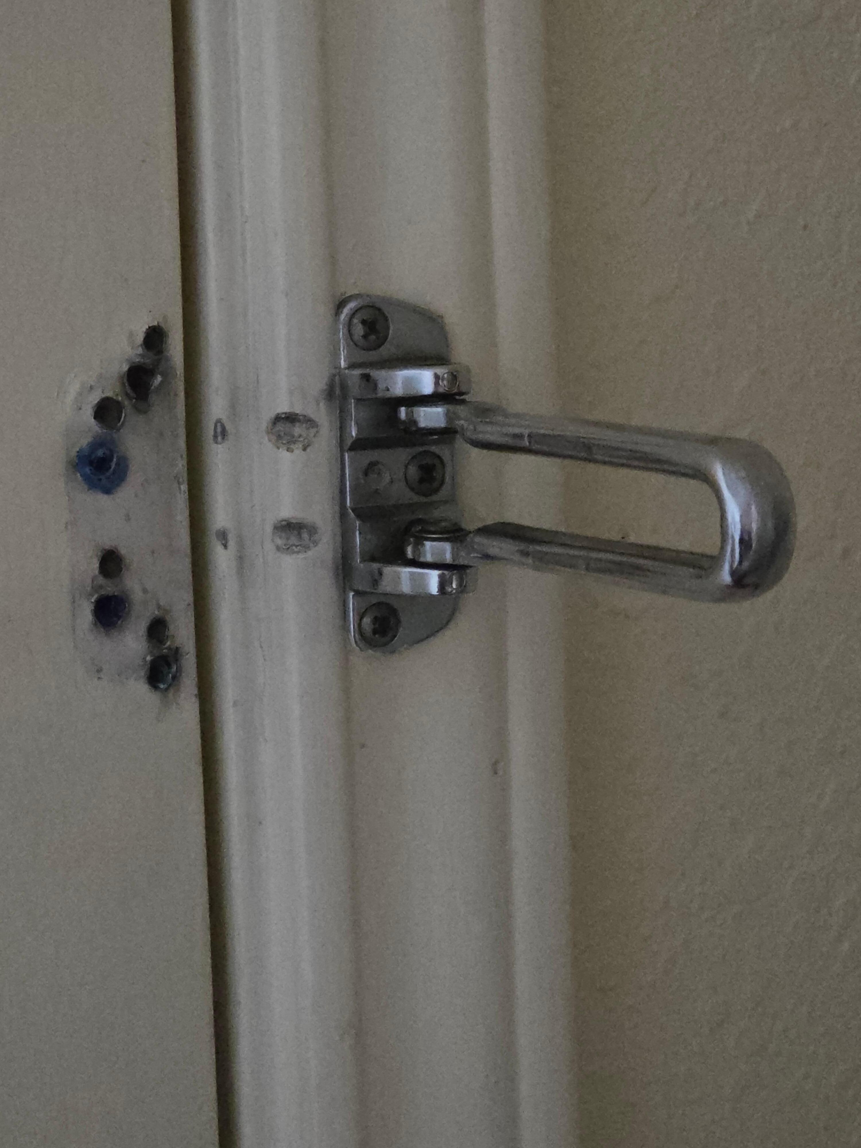 Broken security lock