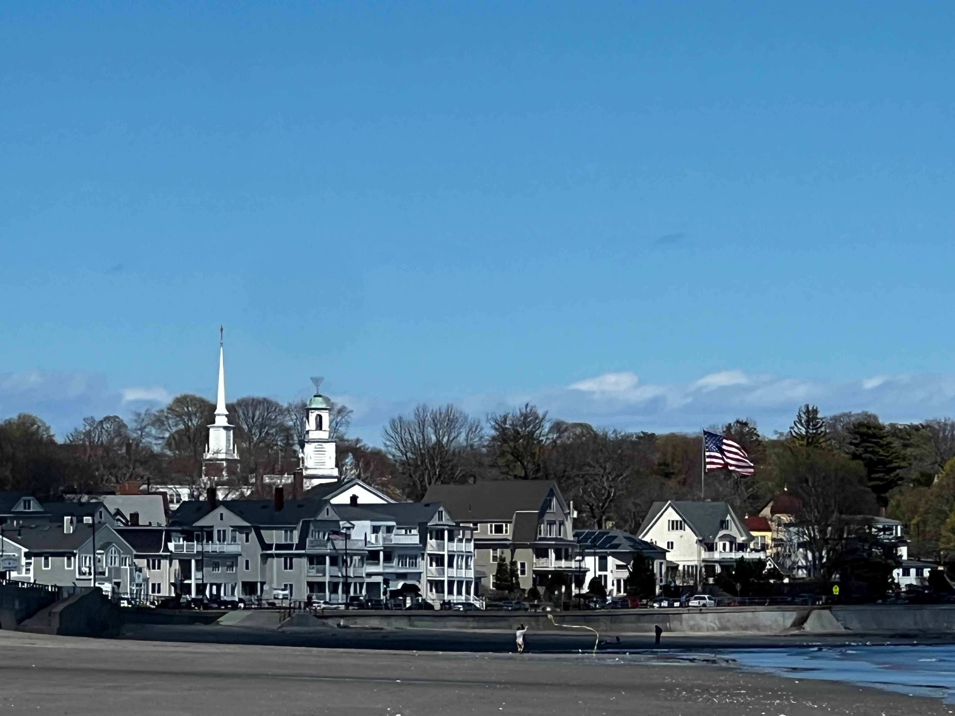 View from the beach park
