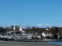View from the beach park