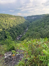 Wolf overlook was less than a mile from the cabin.