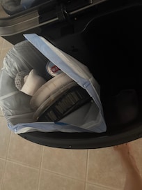 Trash bags were too small for the large kitchen container