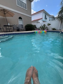 Spent quality time in pool