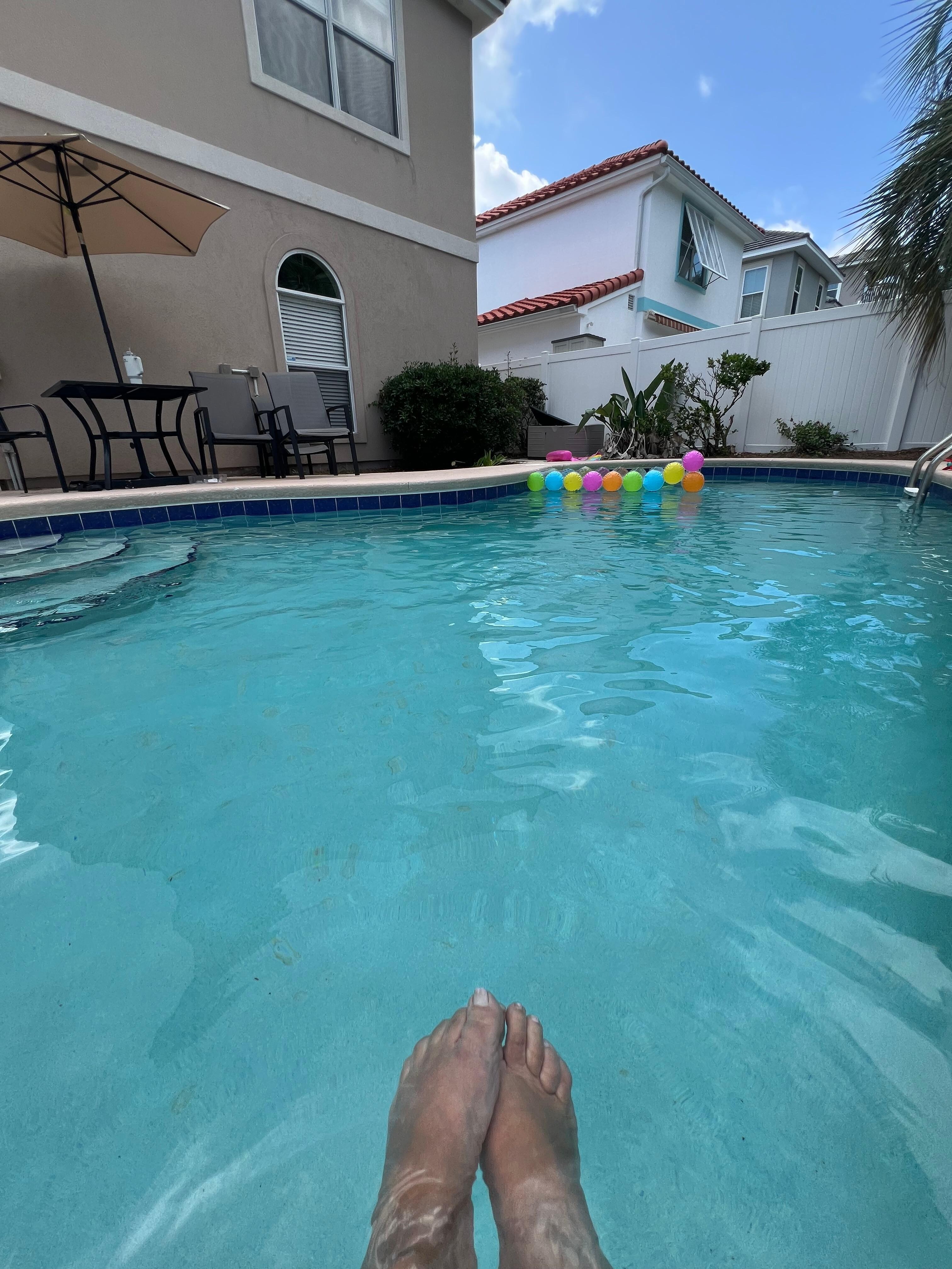 Spent quality time in pool