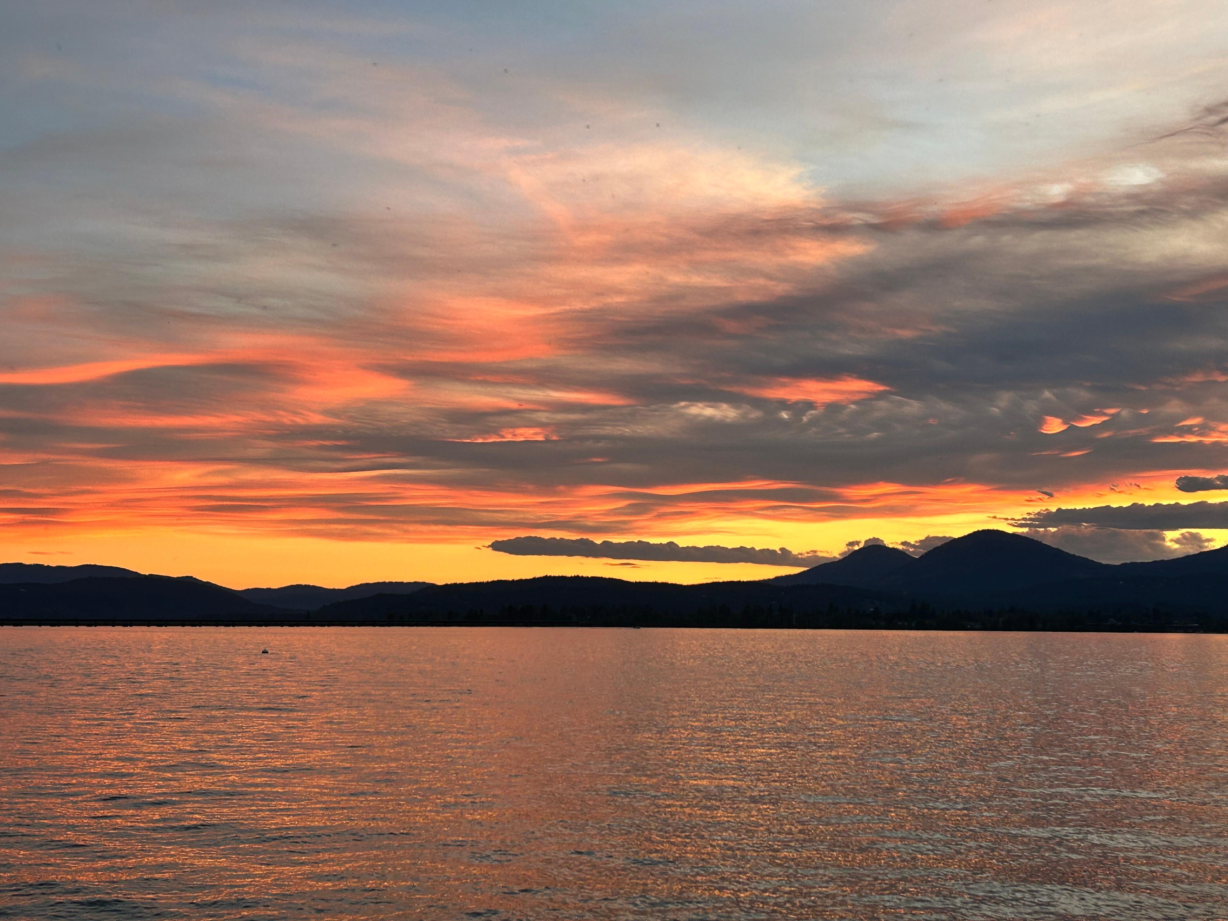 Sunset from the dock.