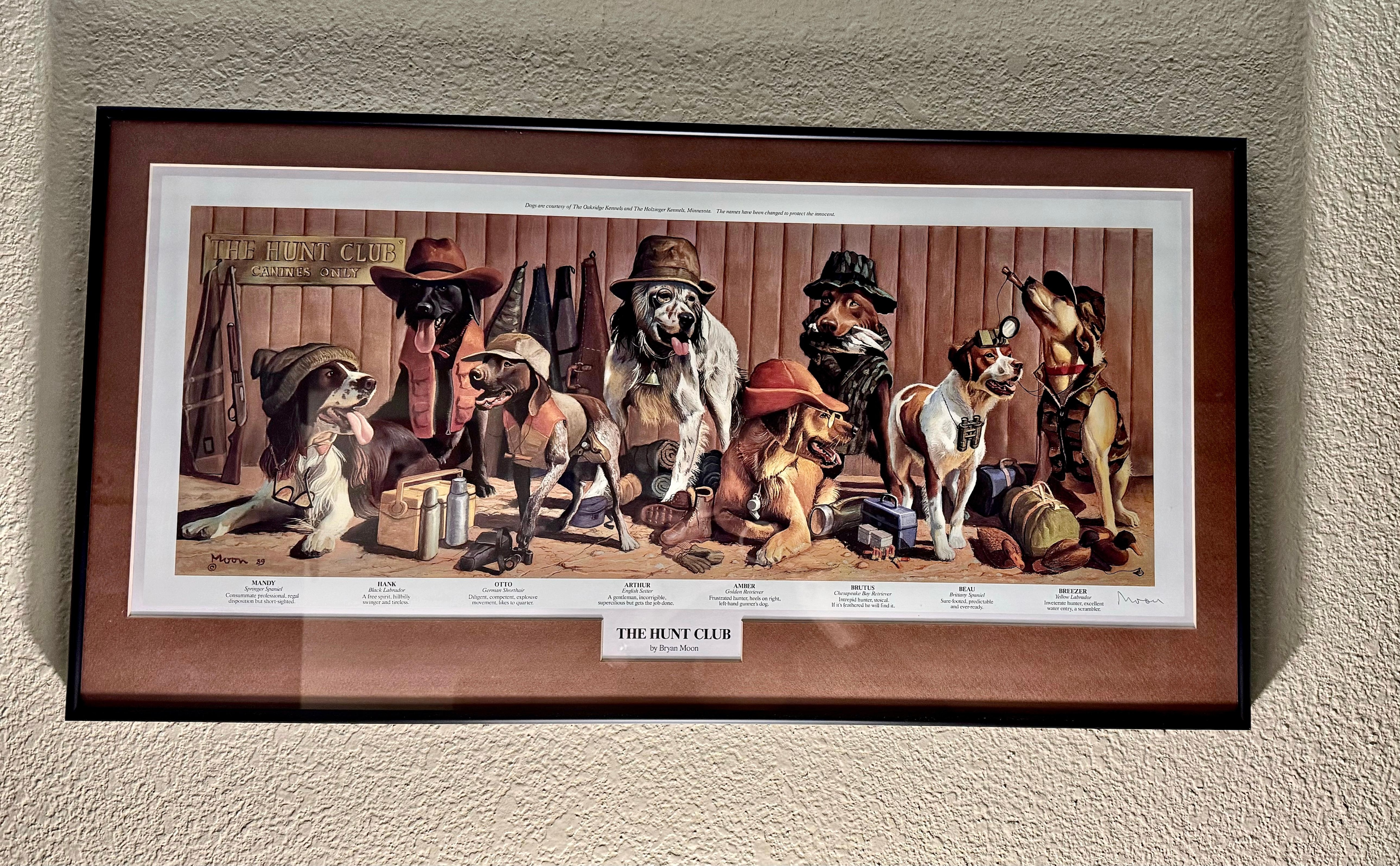 One of the many fun pieces of art work in our room. 