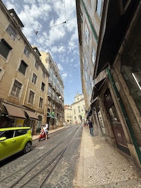 Street view from front of hotel